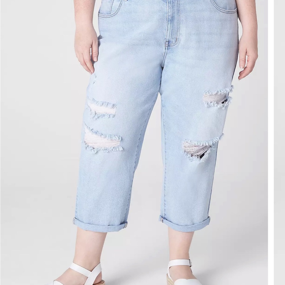 Lane Bryant crop boyfriend